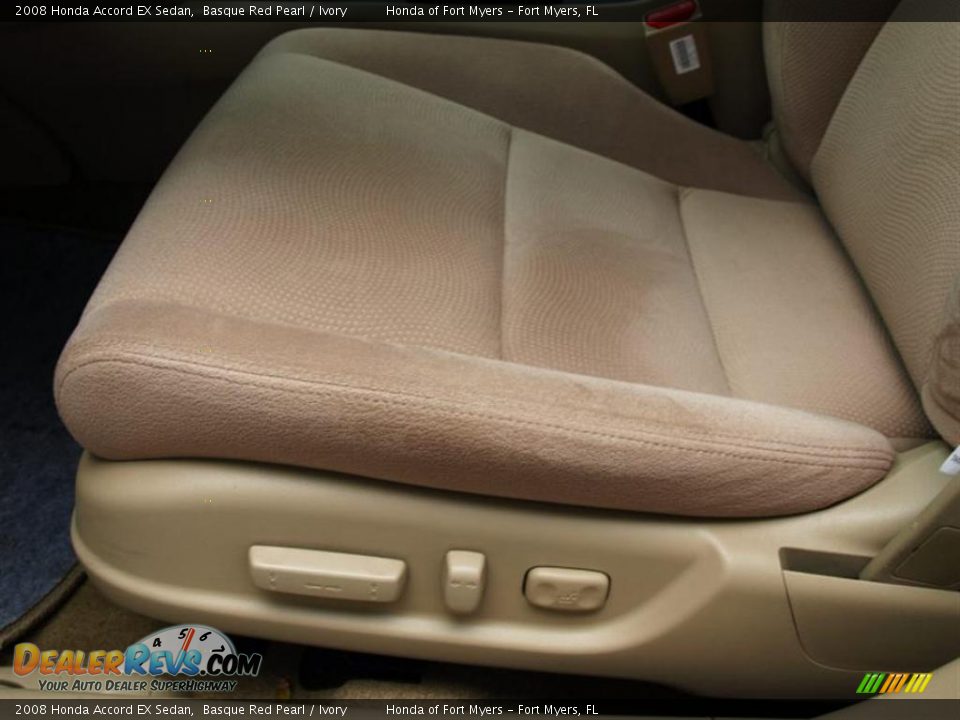 2008 Honda Accord EX Sedan Basque Red Pearl / Ivory Photo #15