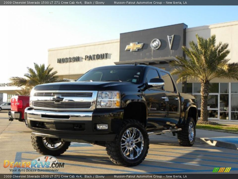 2009 Chevrolet Silverado 1500 LT Z71 Crew Cab 4x4 Black / Ebony Photo #1