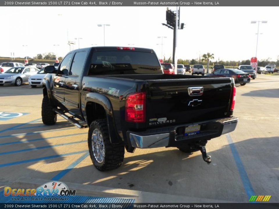 2009 Chevrolet Silverado 1500 LT Z71 Crew Cab 4x4 Black / Ebony Photo #3