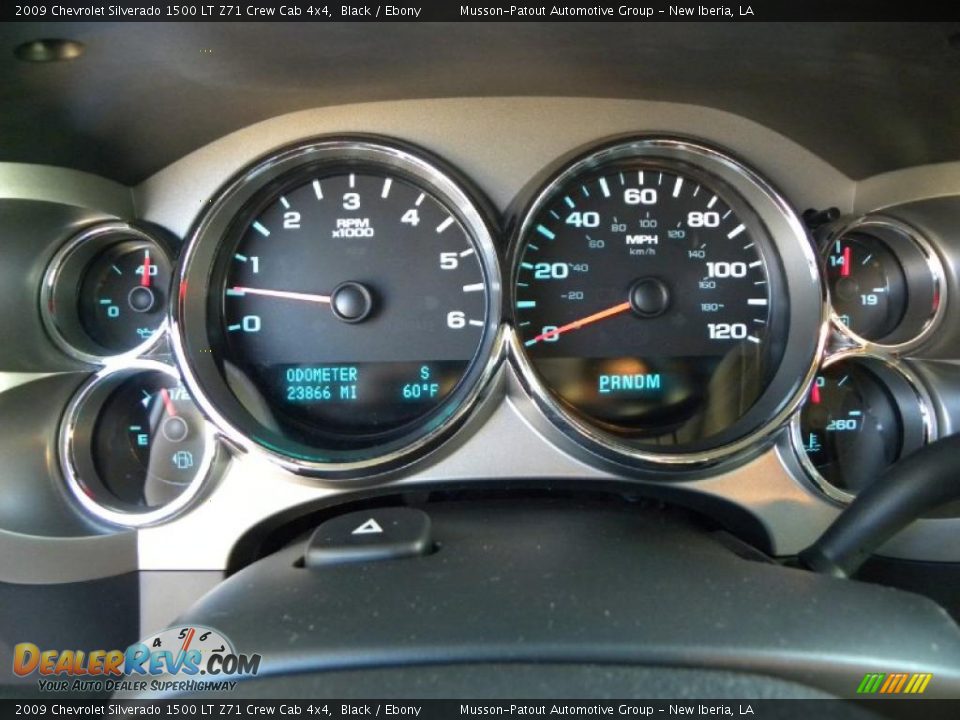 2009 Chevrolet Silverado 1500 LT Z71 Crew Cab 4x4 Black / Ebony Photo #13