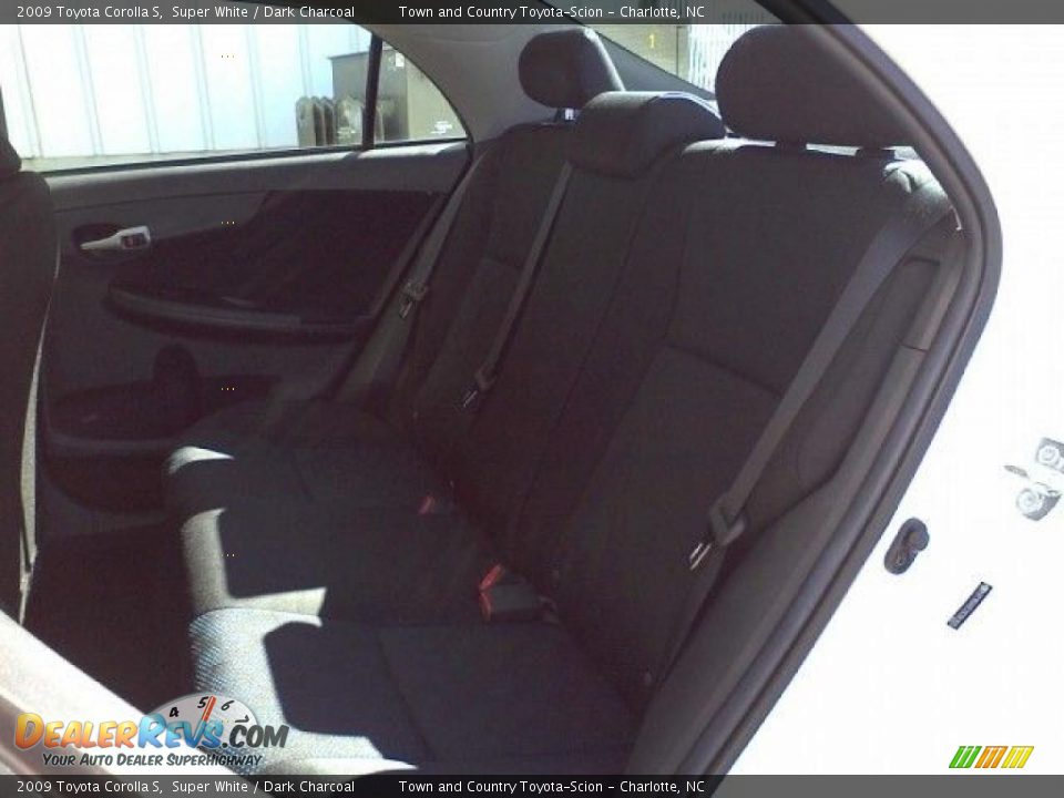 2009 Toyota Corolla S Super White / Dark Charcoal Photo #7