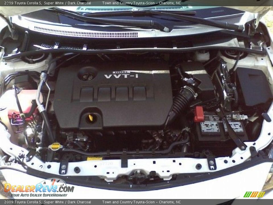 2009 Toyota Corolla S Super White / Dark Charcoal Photo #19