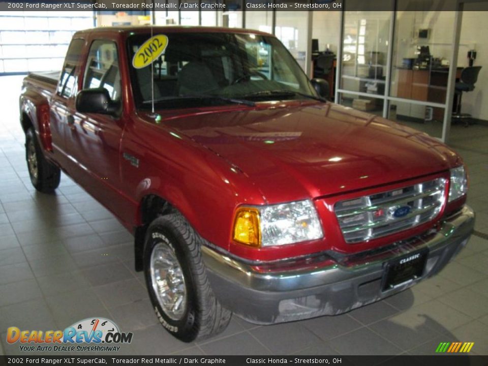 2002 Ford Ranger XLT SuperCab Toreador Red Metallic / Dark Graphite Photo #1