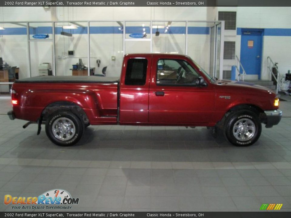 2002 Ford Ranger XLT SuperCab Toreador Red Metallic / Dark Graphite Photo #3