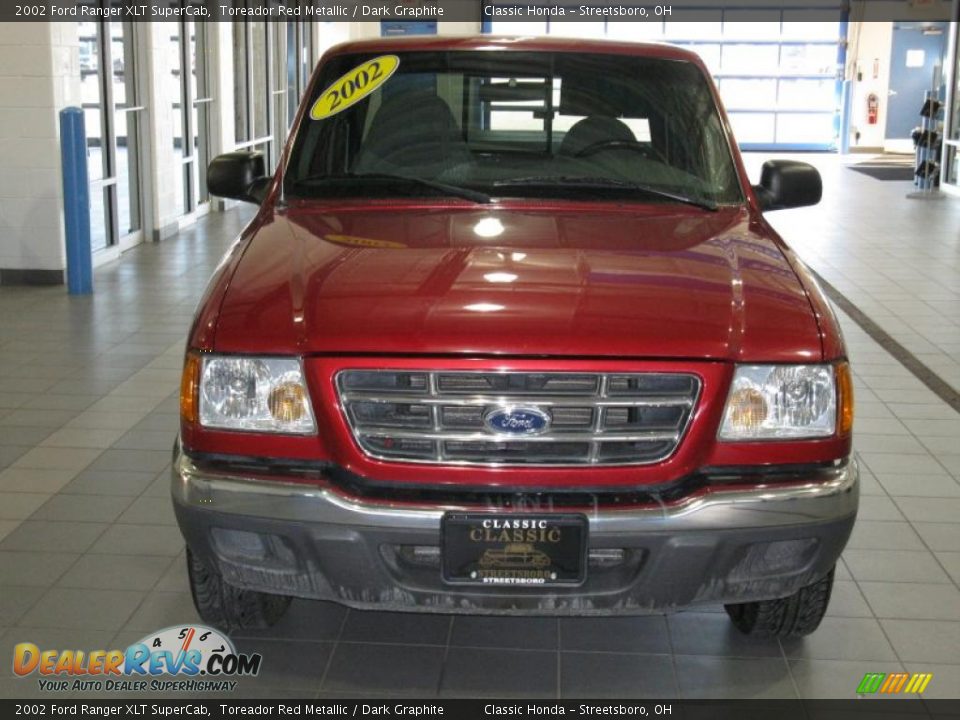 2002 Ford Ranger XLT SuperCab Toreador Red Metallic / Dark Graphite Photo #5