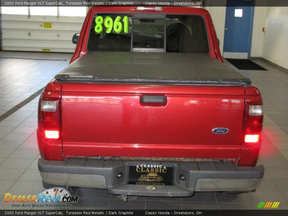 2002 Ford Ranger XLT SuperCab Toreador Red Metallic / Dark Graphite Photo #6