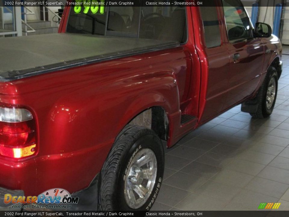 2002 Ford Ranger XLT SuperCab Toreador Red Metallic / Dark Graphite Photo #8