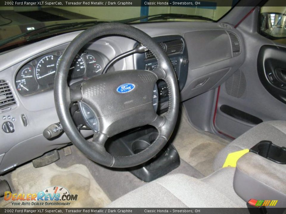 2002 Ford Ranger XLT SuperCab Toreador Red Metallic / Dark Graphite Photo #14
