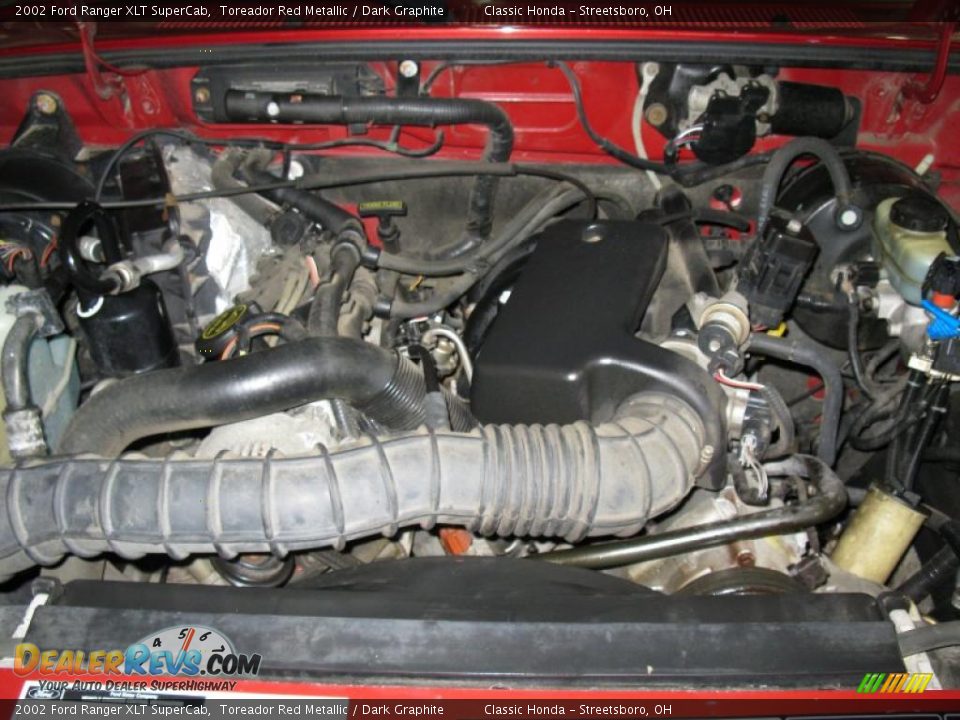 2002 Ford Ranger XLT SuperCab Toreador Red Metallic / Dark Graphite Photo #25