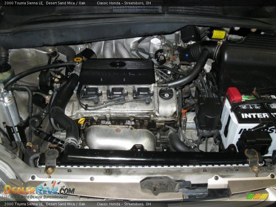2000 Toyota Sienna LE Desert Sand Mica / Oak Photo #25