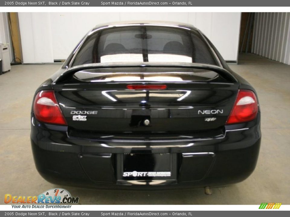 2005 Dodge Neon SXT Black / Dark Slate Gray Photo #6