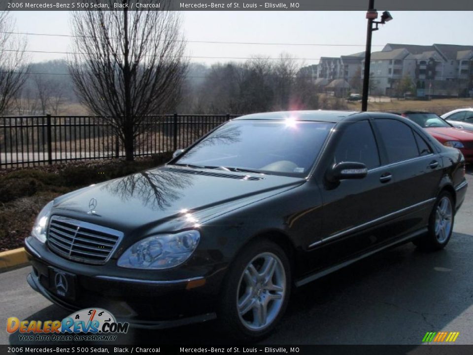 2006 Mercedes-Benz S 500 Sedan Black / Charcoal Photo #1
