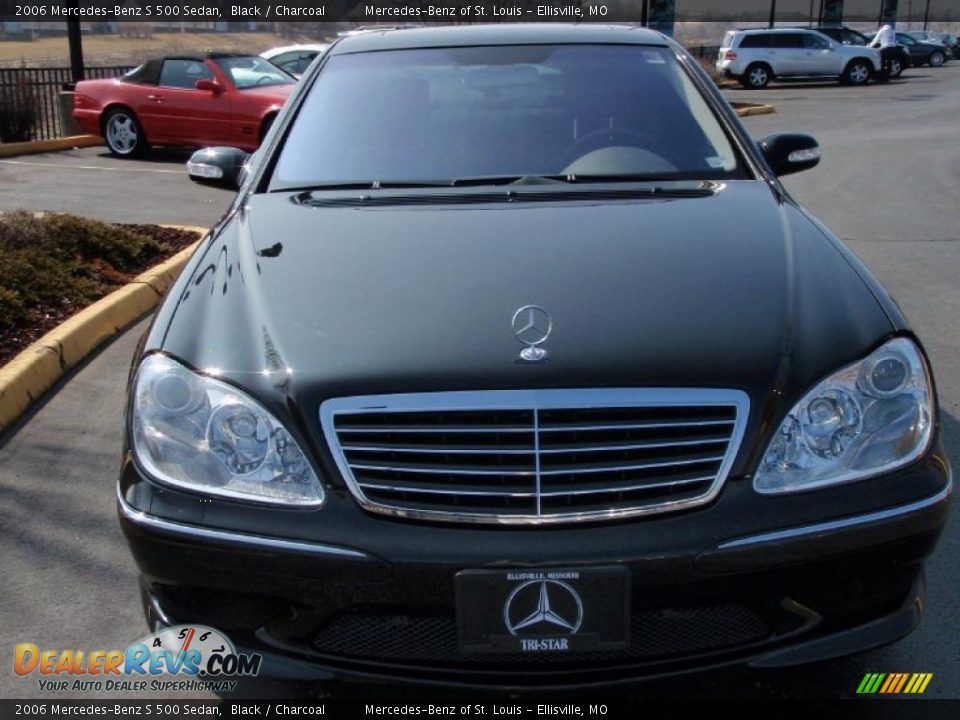 2006 Mercedes-Benz S 500 Sedan Black / Charcoal Photo #2