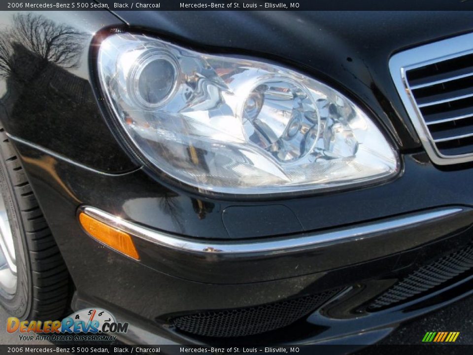 2006 Mercedes-Benz S 500 Sedan Black / Charcoal Photo #4