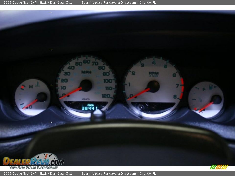 2005 Dodge Neon SXT Black / Dark Slate Gray Photo #36
