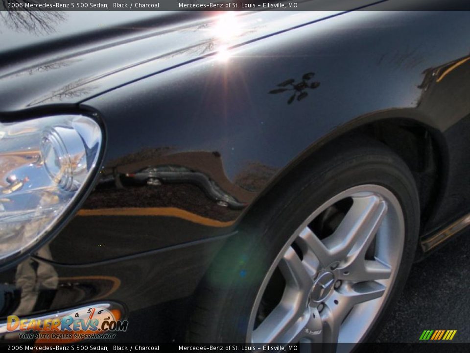 2006 Mercedes-Benz S 500 Sedan Black / Charcoal Photo #8