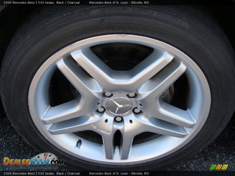 2006 Mercedes-Benz S 500 Sedan Black / Charcoal Photo #9
