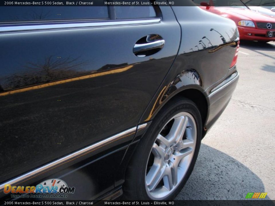 2006 Mercedes-Benz S 500 Sedan Black / Charcoal Photo #13