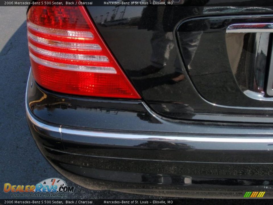 2006 Mercedes-Benz S 500 Sedan Black / Charcoal Photo #17