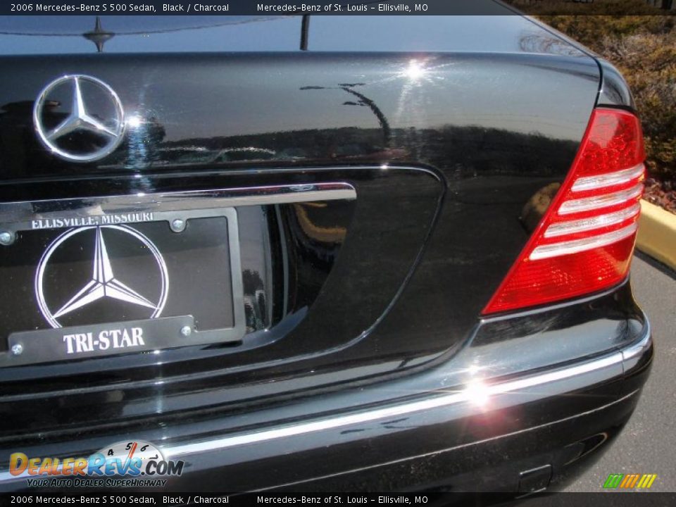 2006 Mercedes-Benz S 500 Sedan Black / Charcoal Photo #19