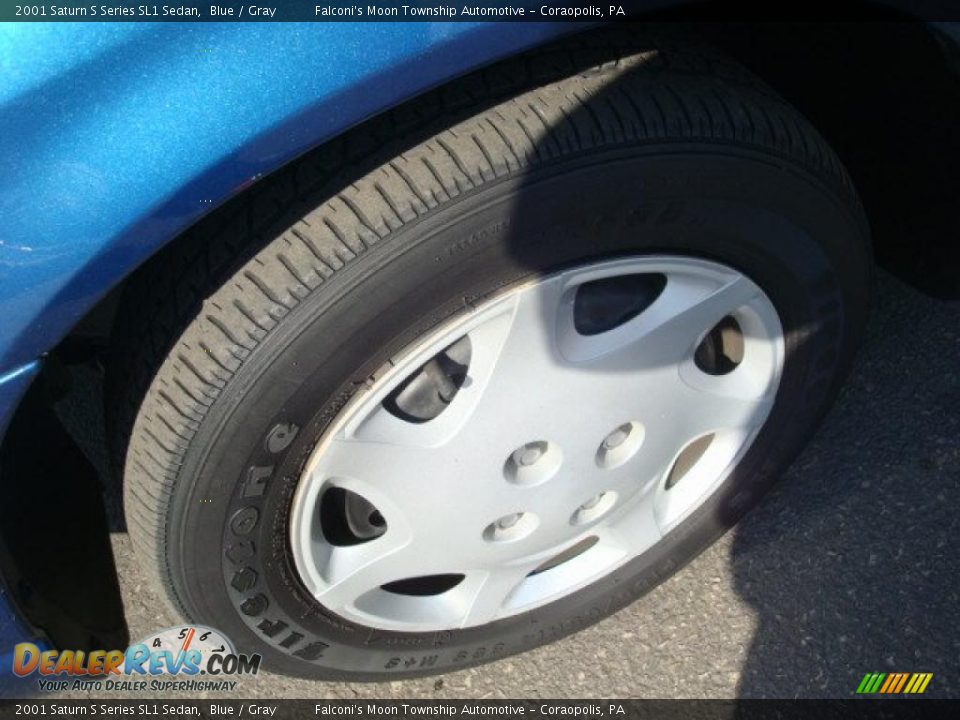 2001 Saturn S Series SL1 Sedan Blue / Gray Photo #7