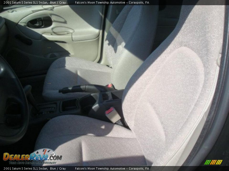 2001 Saturn S Series SL1 Sedan Blue / Gray Photo #8