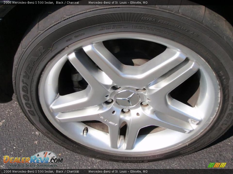 2006 Mercedes-Benz S 500 Sedan Black / Charcoal Photo #22
