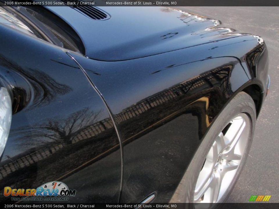 2006 Mercedes-Benz S 500 Sedan Black / Charcoal Photo #26