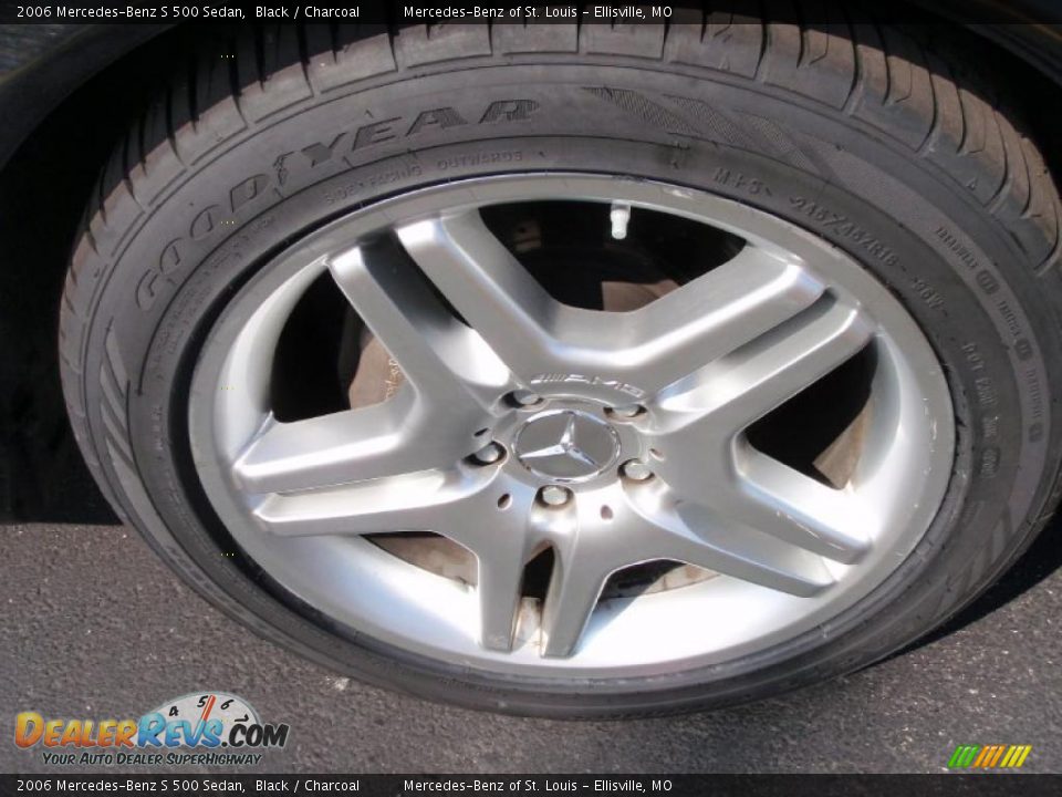 2006 Mercedes-Benz S 500 Sedan Black / Charcoal Photo #27