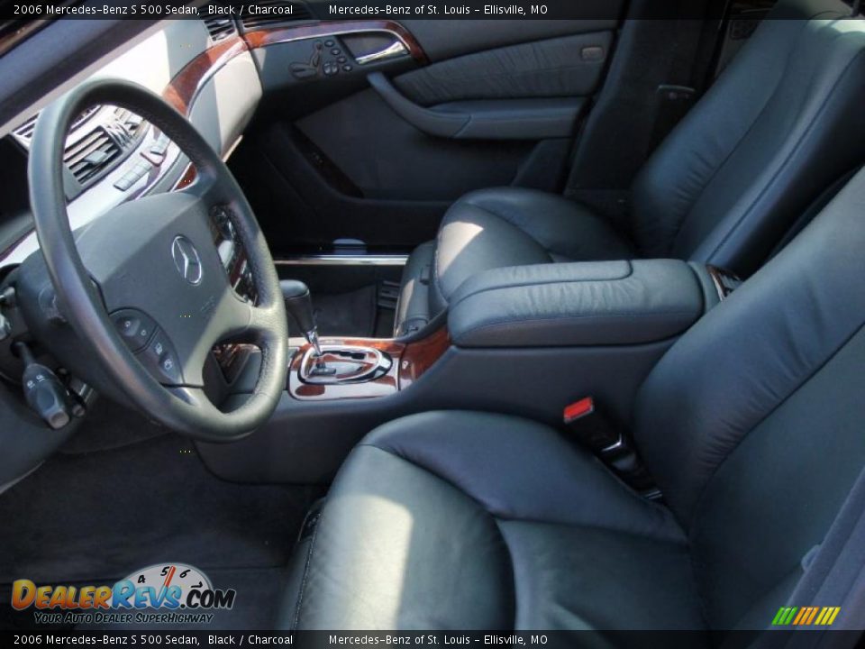 2006 Mercedes-Benz S 500 Sedan Black / Charcoal Photo #29