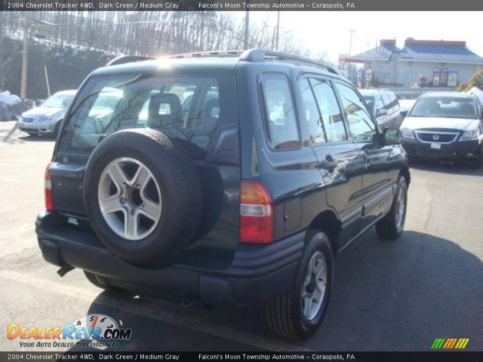 2004 Chevrolet Tracker 4WD Dark Green / Medium Gray Photo #4