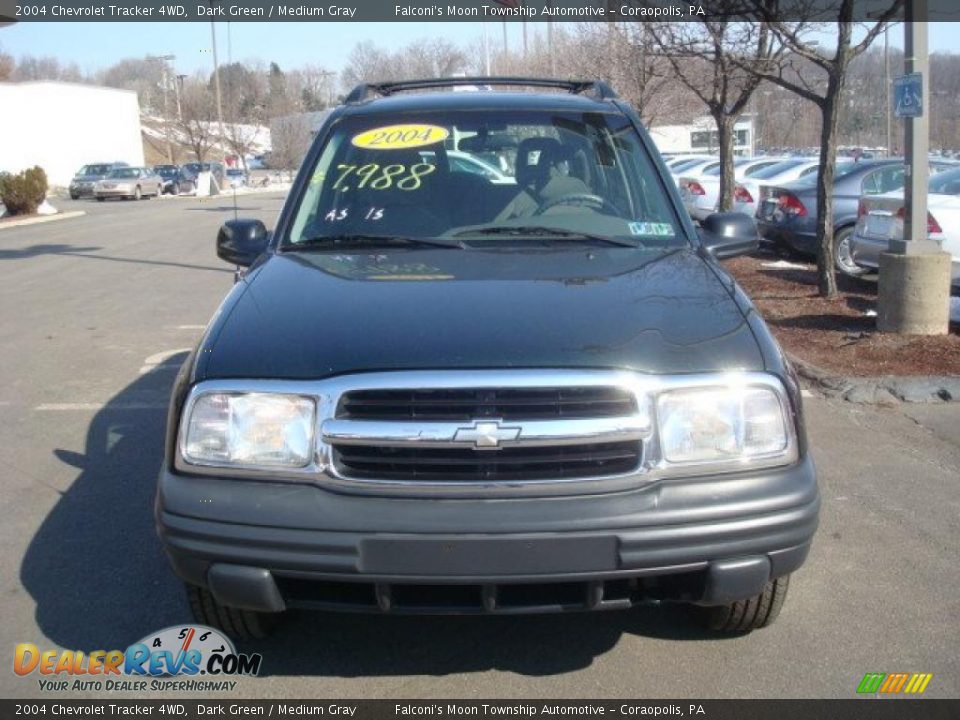 2004 Chevrolet Tracker 4WD Dark Green / Medium Gray Photo #6