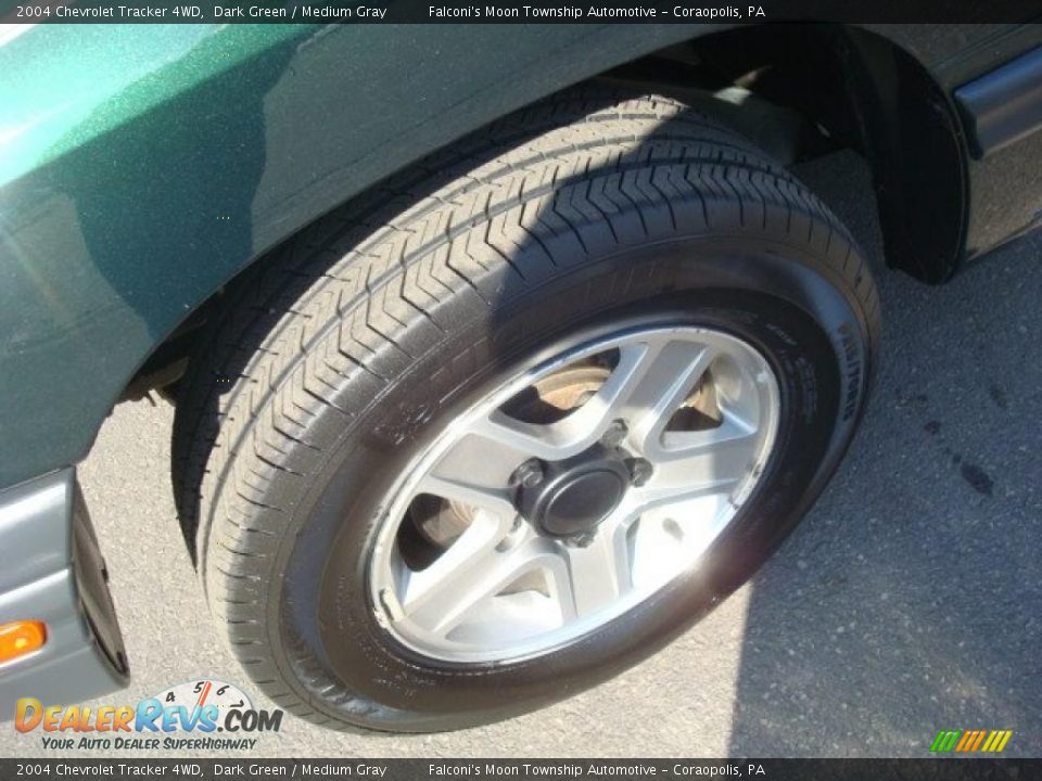 2004 Chevrolet Tracker 4WD Dark Green / Medium Gray Photo #7