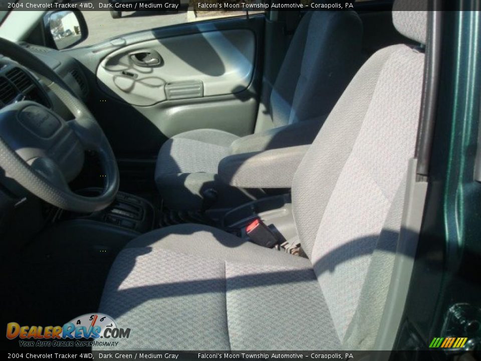 2004 Chevrolet Tracker 4WD Dark Green / Medium Gray Photo #8