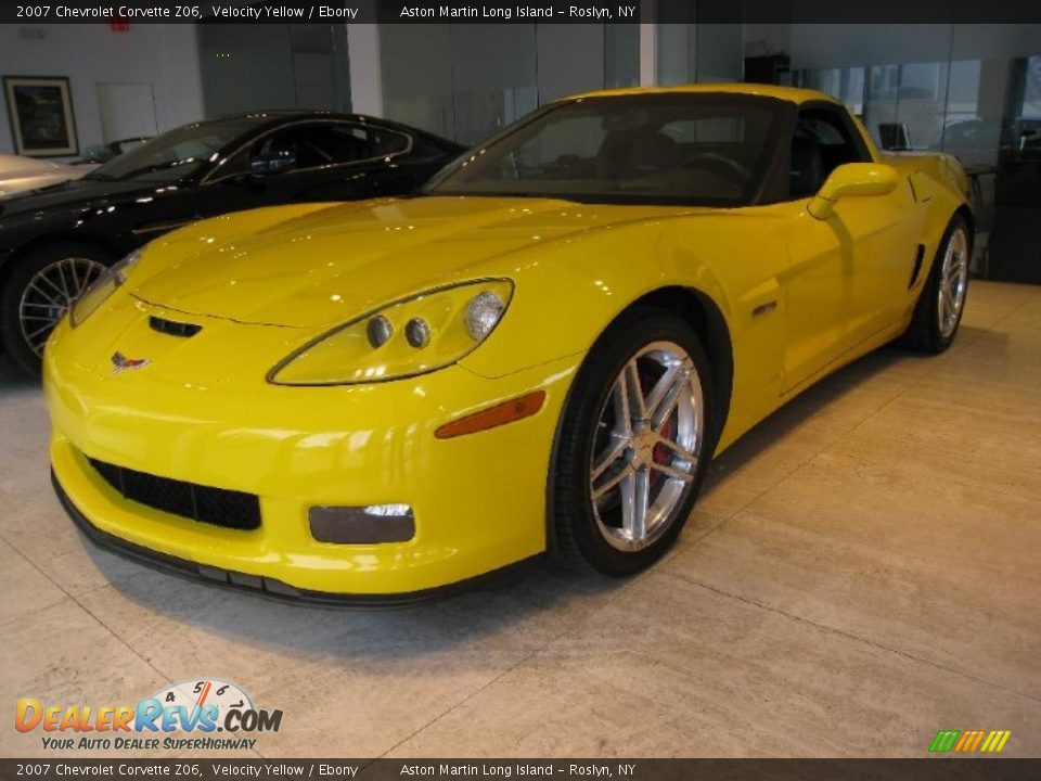 2007 Chevrolet Corvette Z06 Velocity Yellow / Ebony Photo #3