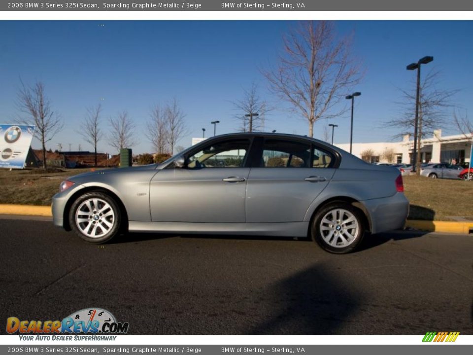 2006 BMW 3 Series 325i Sedan Sparkling Graphite Metallic / Beige Photo #3