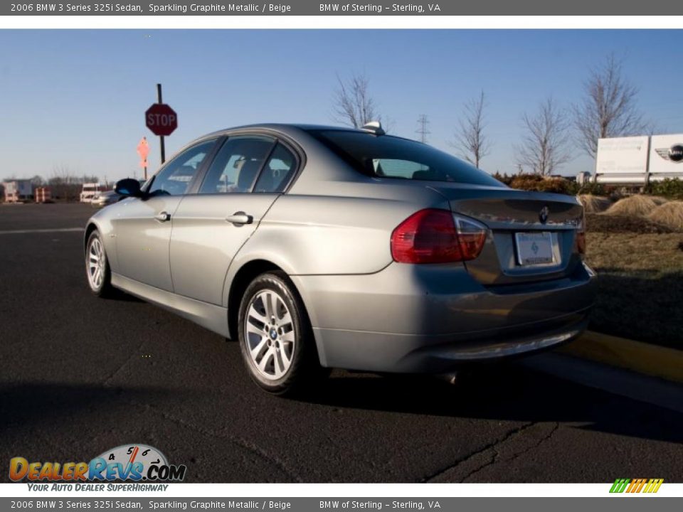 2006 BMW 3 Series 325i Sedan Sparkling Graphite Metallic / Beige Photo #4