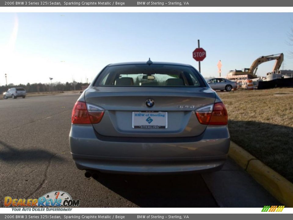 2006 BMW 3 Series 325i Sedan Sparkling Graphite Metallic / Beige Photo #5