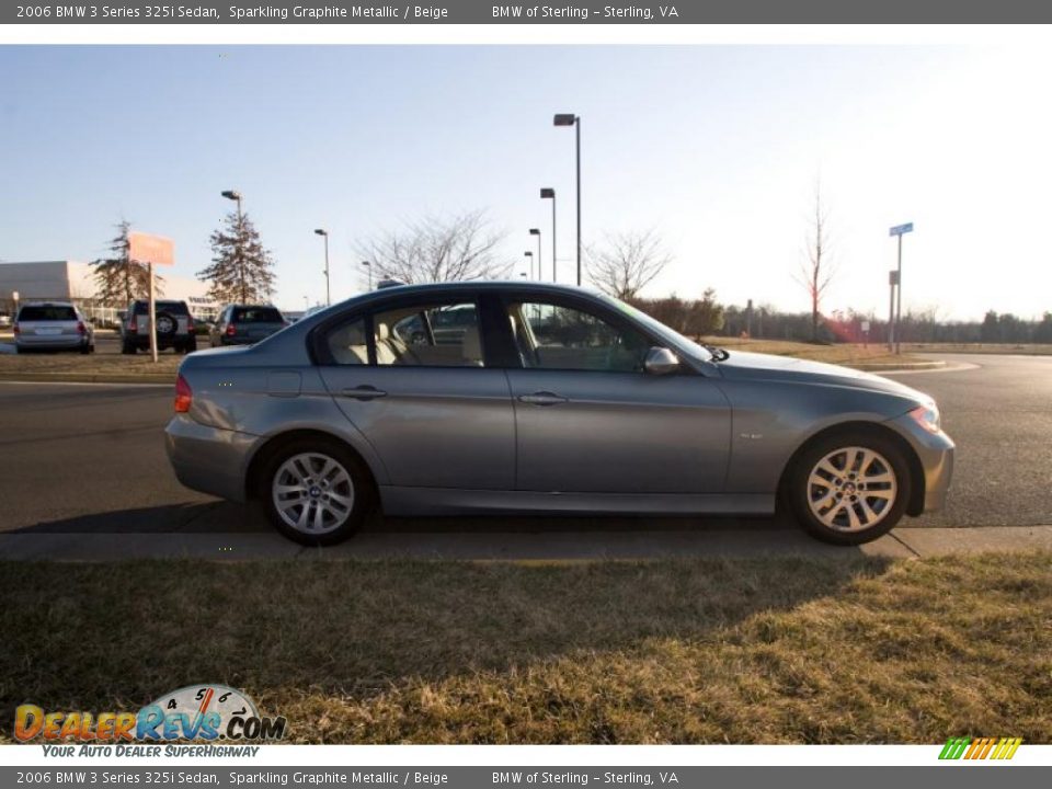 2006 BMW 3 Series 325i Sedan Sparkling Graphite Metallic / Beige Photo #7