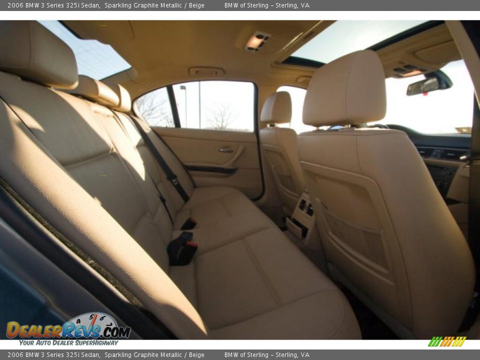 2006 BMW 3 Series 325i Sedan Sparkling Graphite Metallic / Beige Photo #10