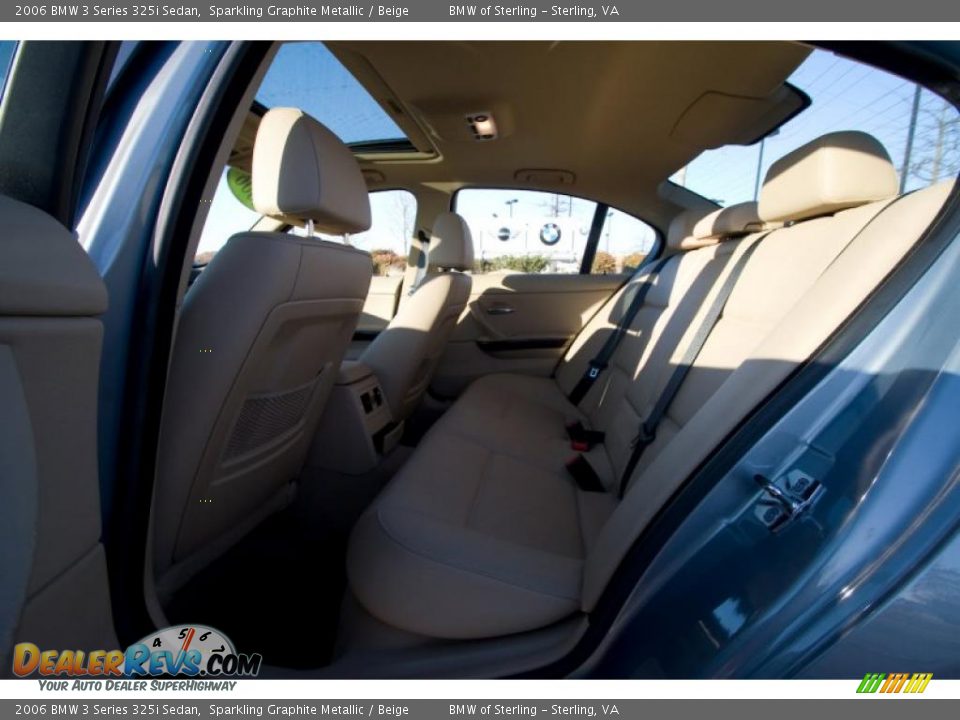 2006 BMW 3 Series 325i Sedan Sparkling Graphite Metallic / Beige Photo #11