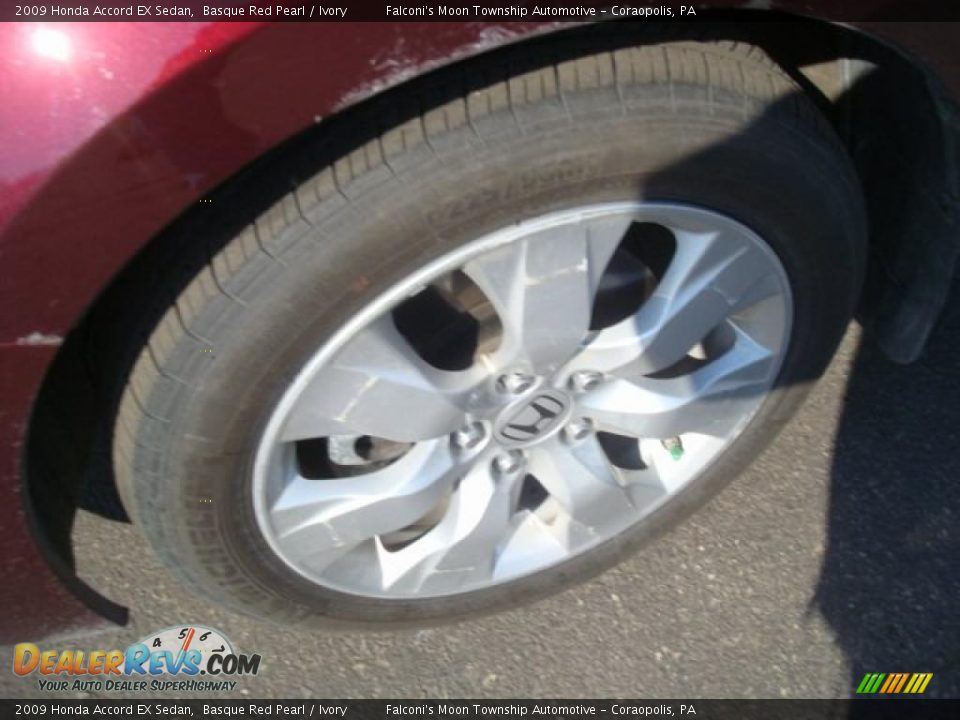 2009 Honda Accord EX Sedan Basque Red Pearl / Ivory Photo #7