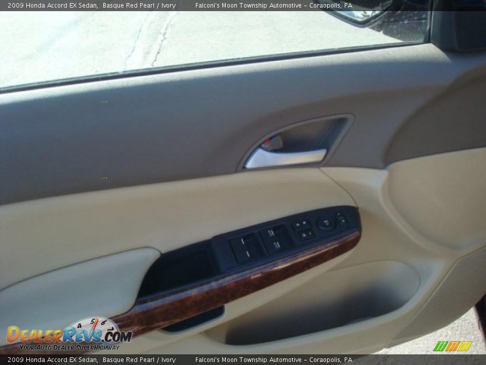 2009 Honda Accord EX Sedan Basque Red Pearl / Ivory Photo #11