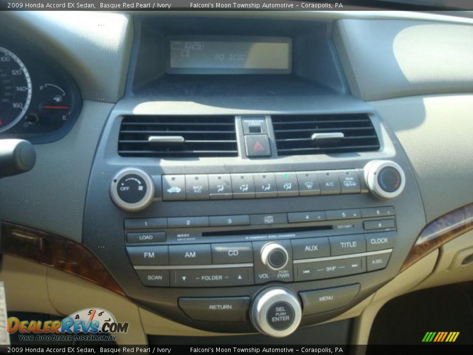 2009 Honda Accord EX Sedan Basque Red Pearl / Ivory Photo #13