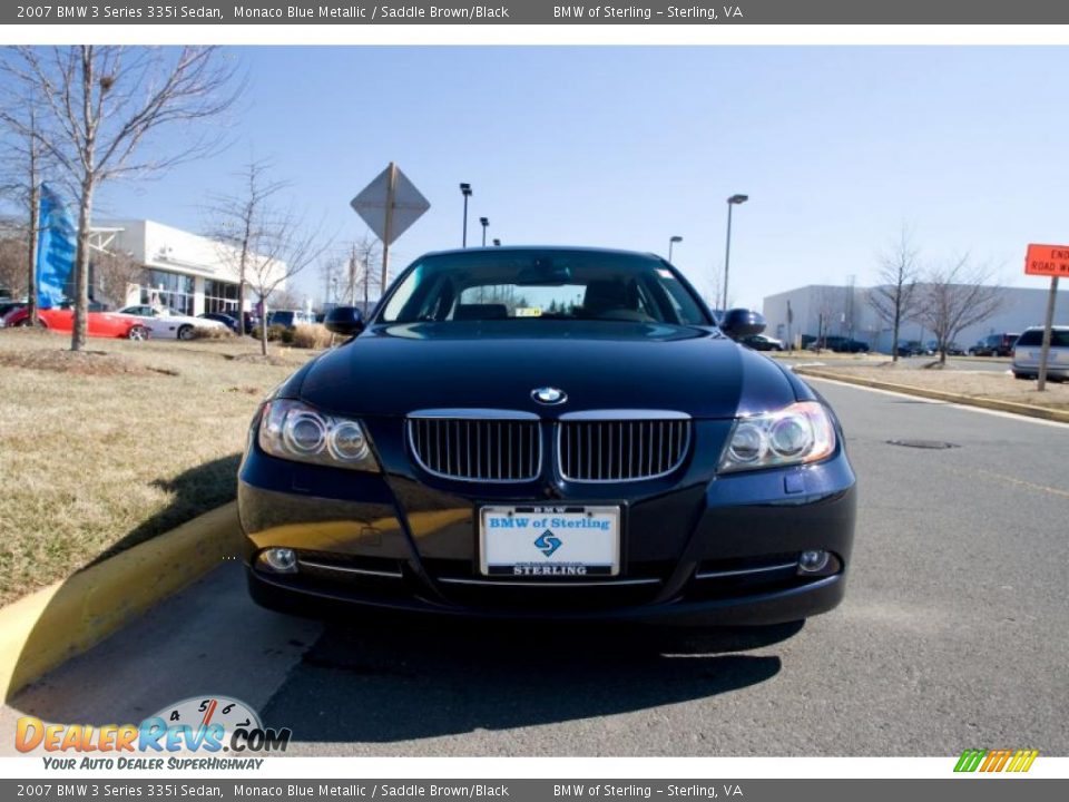2007 BMW 3 Series 335i Sedan Monaco Blue Metallic / Saddle Brown/Black Photo #1