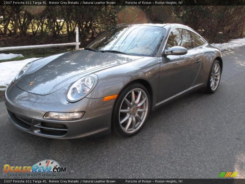 2007 Porsche 911 Targa 4S Meteor Grey Metallic / Natural Leather Brown Photo #1