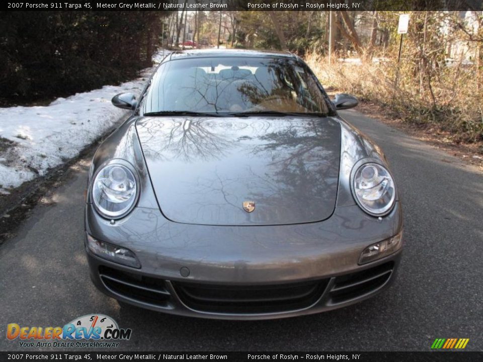 2007 Porsche 911 Targa 4S Meteor Grey Metallic / Natural Leather Brown Photo #2