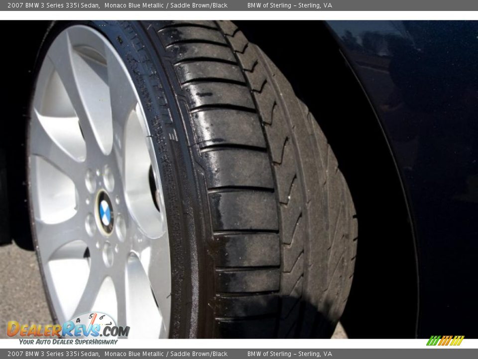 2007 BMW 3 Series 335i Sedan Monaco Blue Metallic / Saddle Brown/Black Photo #16