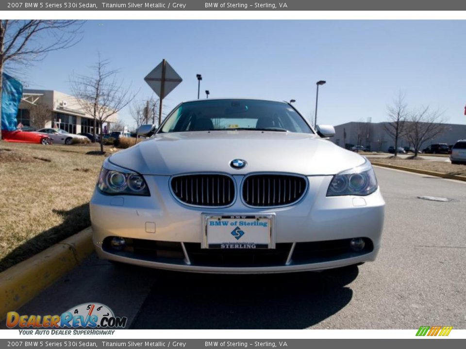 2007 BMW 5 Series 530i Sedan Titanium Silver Metallic / Grey Photo #1