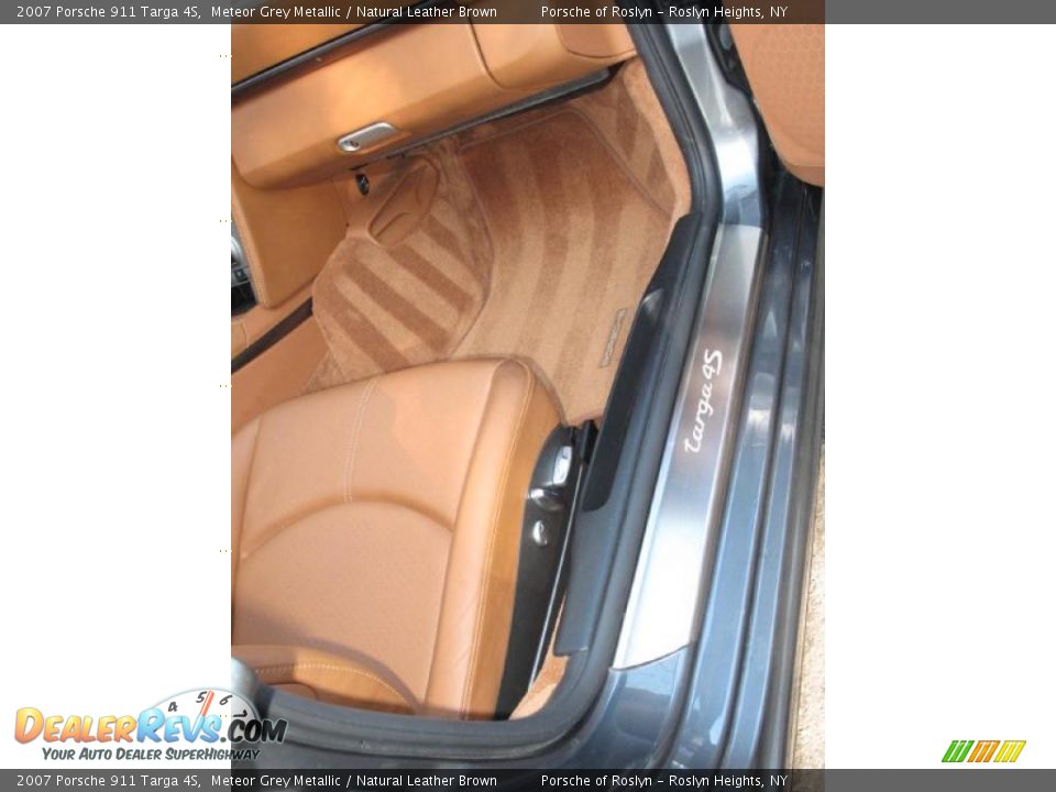 2007 Porsche 911 Targa 4S Meteor Grey Metallic / Natural Leather Brown Photo #20